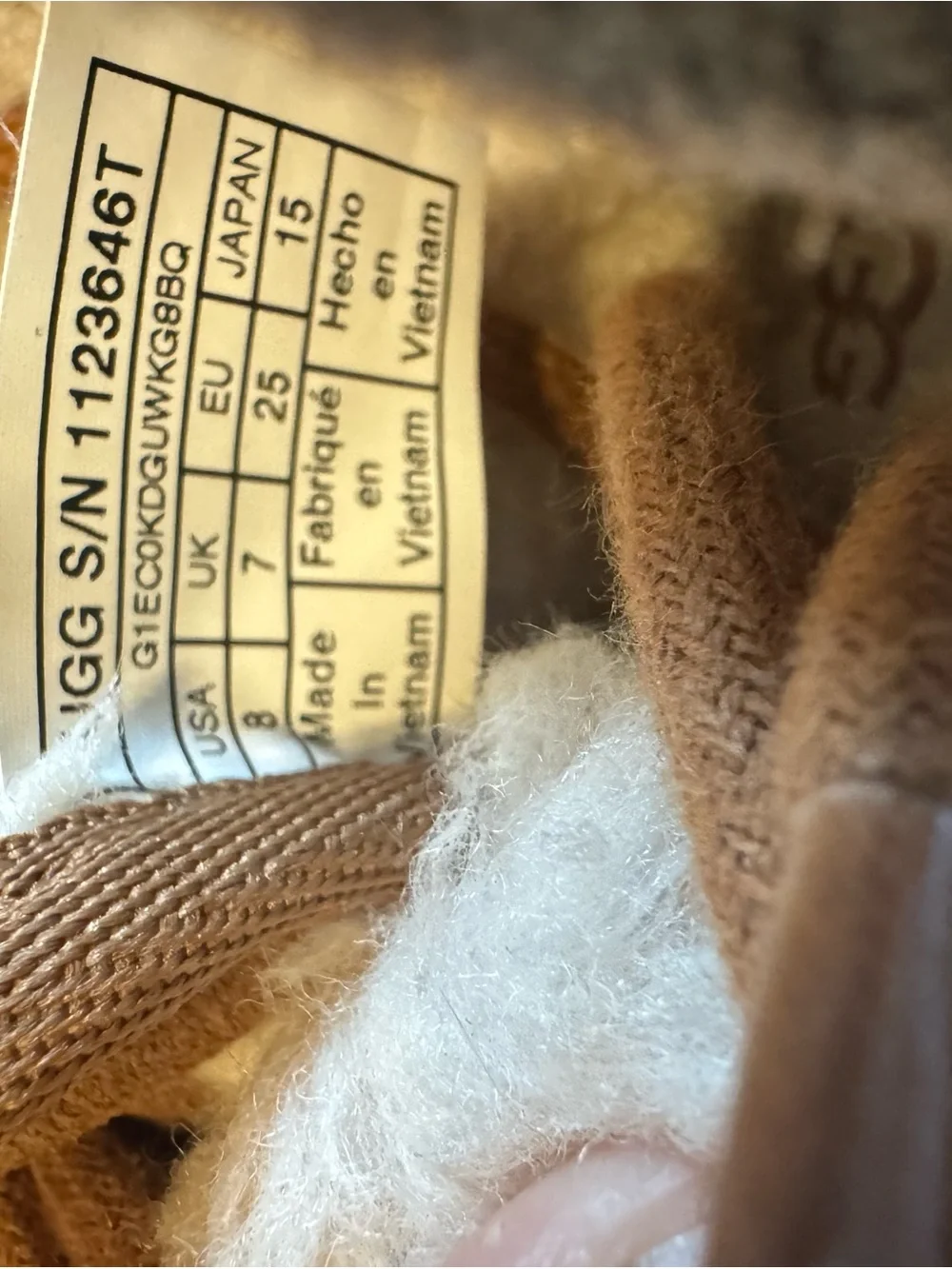 UGG chestnut suede