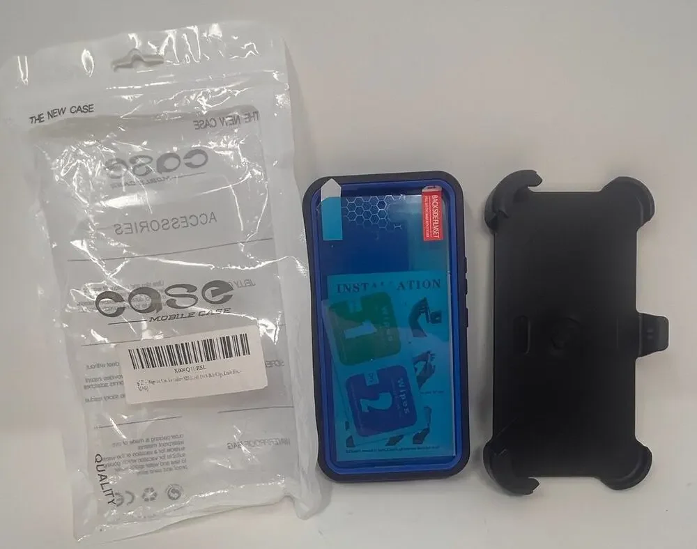 Samsung Galaxy S22 Dark Blue Magnetic‎ Case Carrying Belt Clip Screen Cover