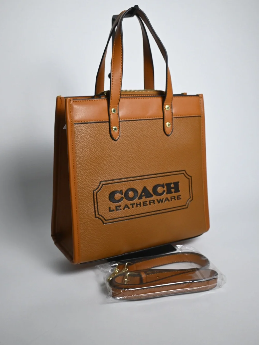 Coach structured tote
