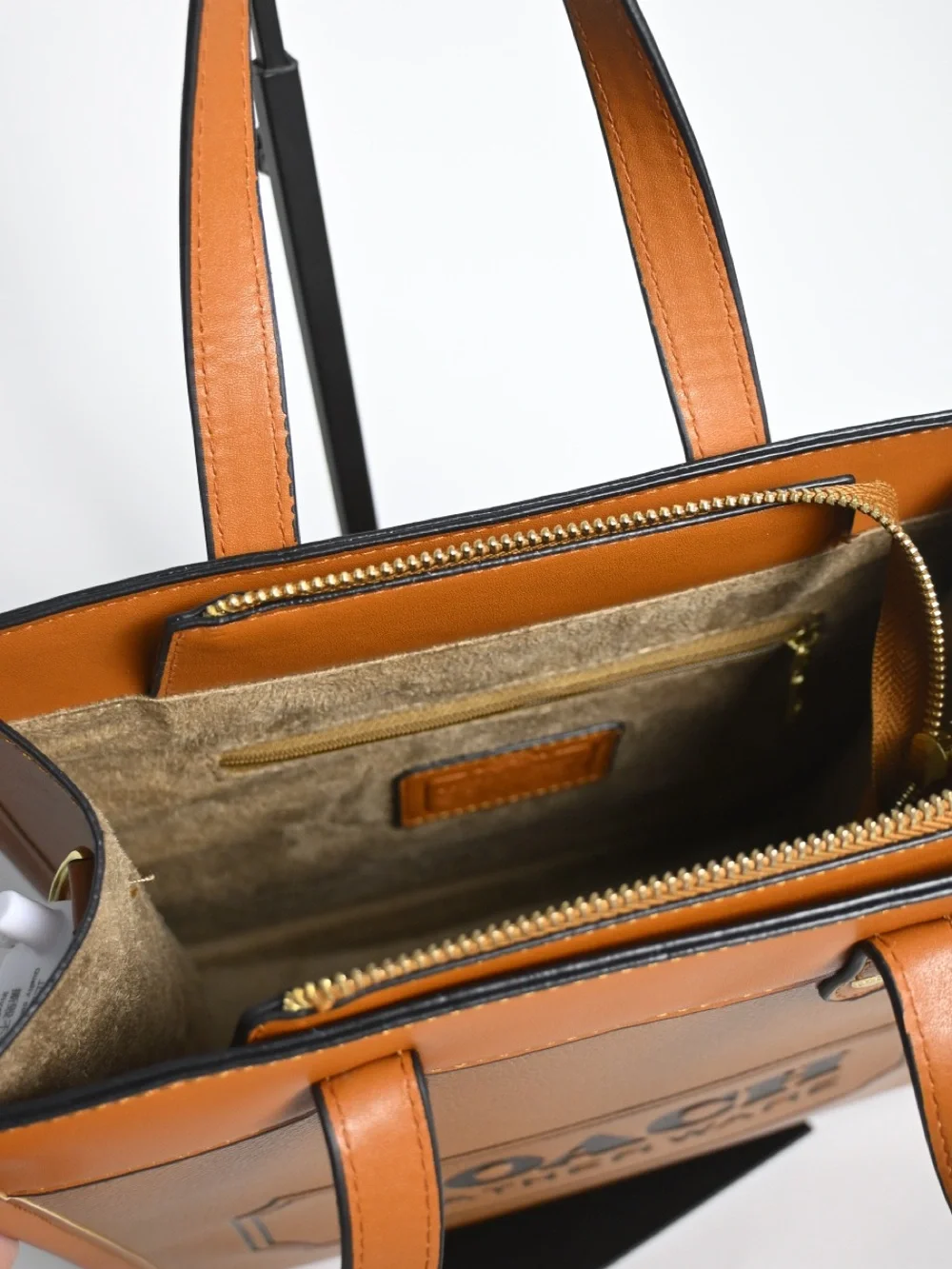 Coach structured tote