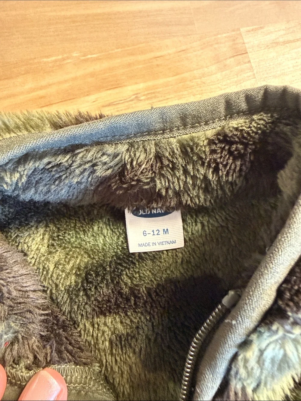 Old Navy plush camouflage