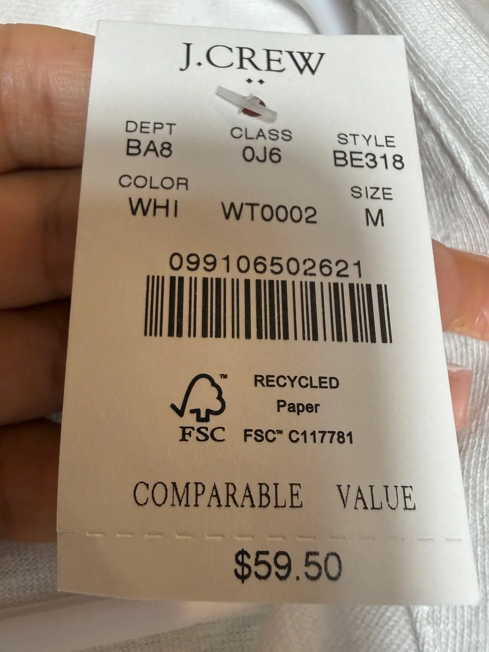 J. Crew lightweight slub