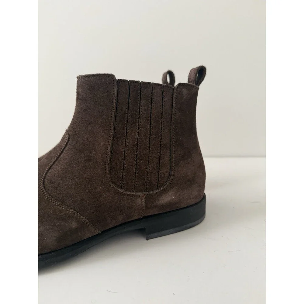 Kiton brown suede