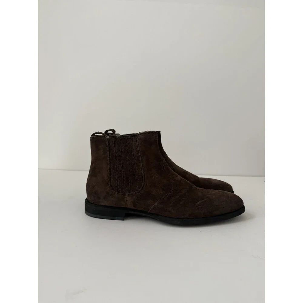 Kiton brown suede