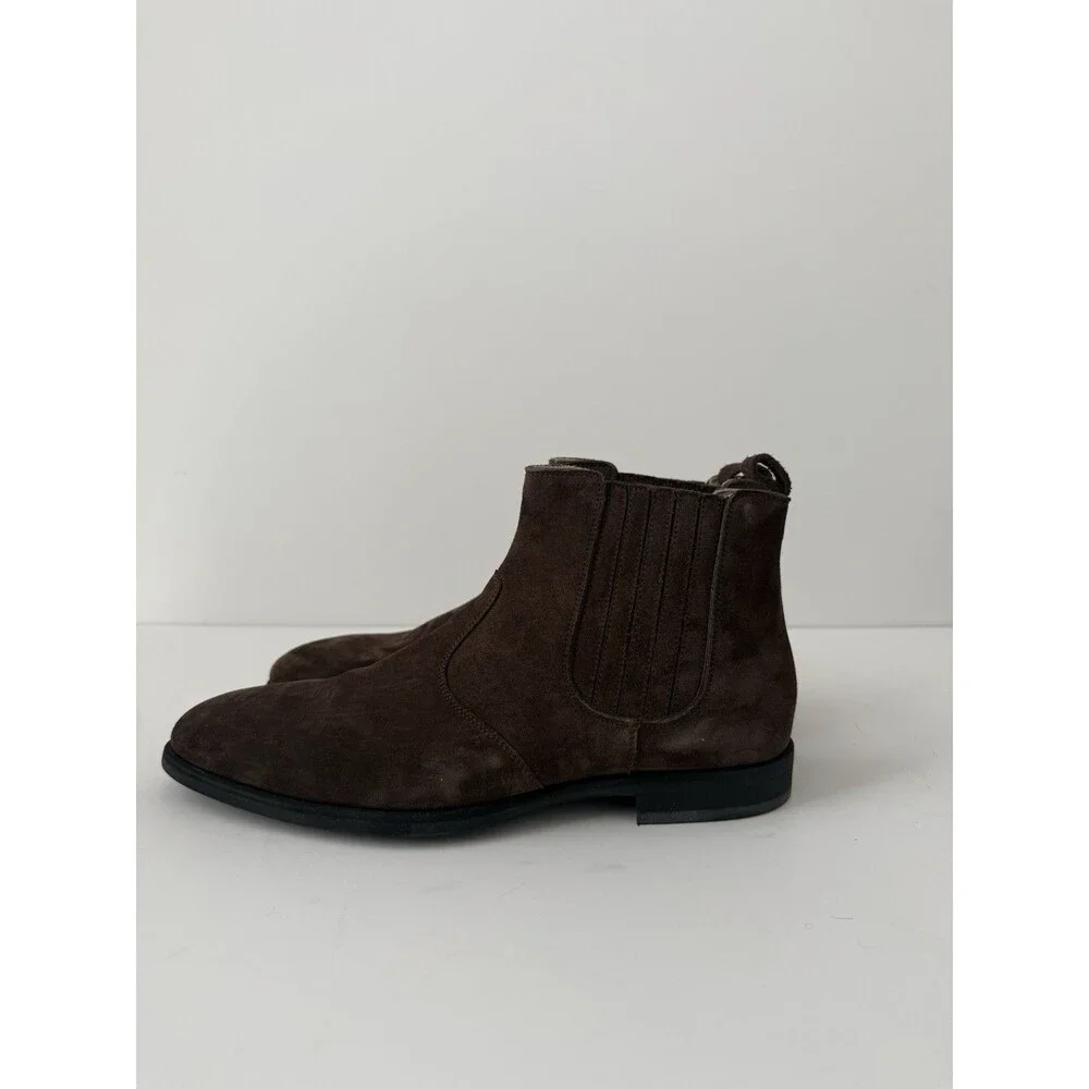 Kiton brown suede