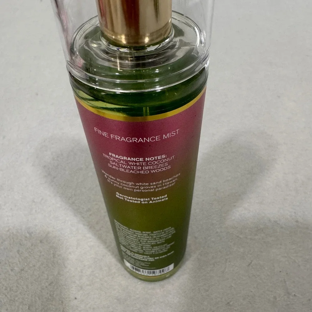 Bath & Body Works Fragrance Mist Women 8oz Waikiki Beach Coconut Tropical Spray