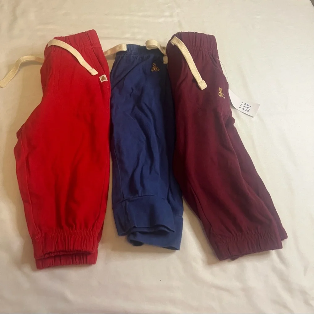 Baby‎ GAP  Jogger Pants 6–12 Months Bundle of 3 Lounge Cozy Fall