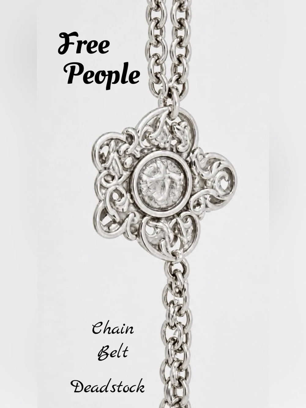 Silver Chain‎ Link Necklace with Lobster Clasp New with Tag Deadstock
