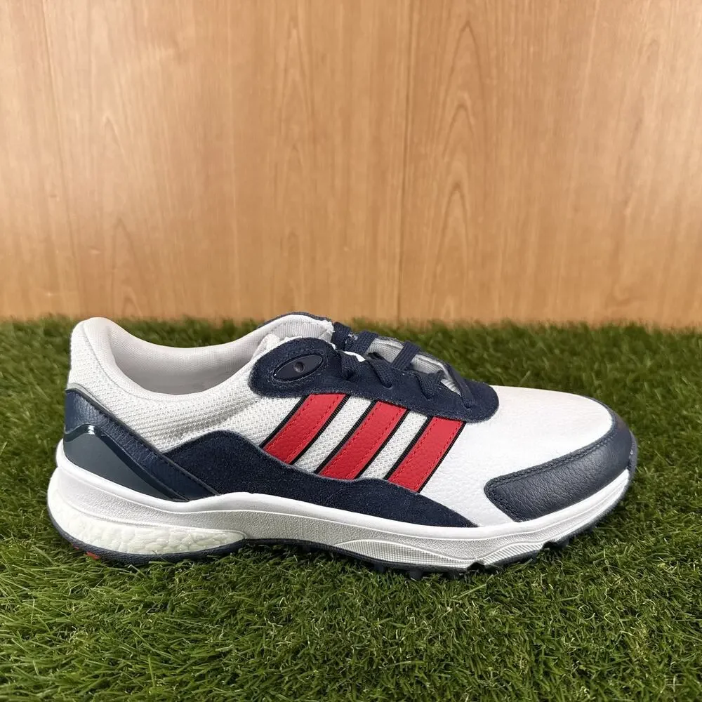 adidas SW 5540 Spikeless Golf White Pure Ruby Collegiate Navy JH6269 Mens Sz 9.5