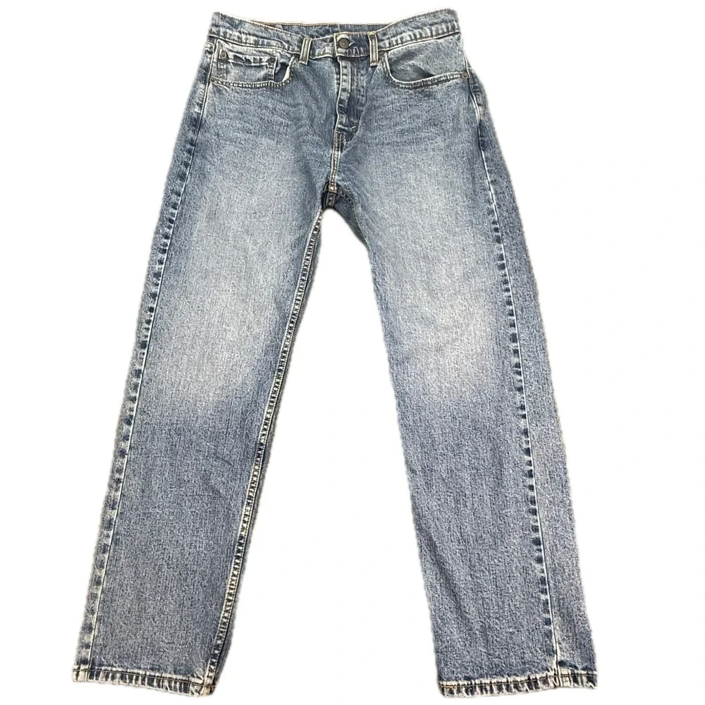 Levi's 505 Regular Fit Jeans‎ Men 34x30 Blue Straight Leg Denim Pants