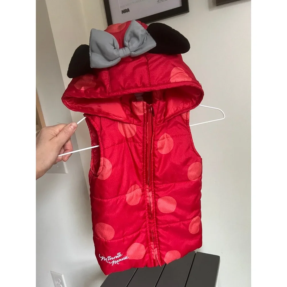 Girls toddler 4t Minnie Mouse Disney‎ junior puffer jacket