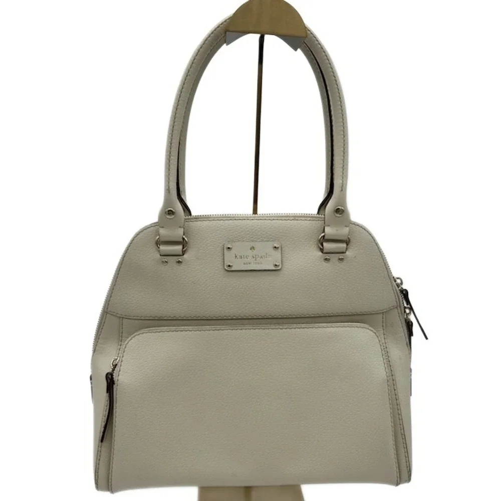 Kate Spade New York Satchel Handbag Leather Top Handle Shoulder‎ Bag Ivory