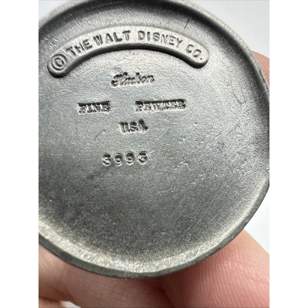 Vintage Disney Hudson Fine‎ Pewter Pluto with Dog Bowl 1 3/4