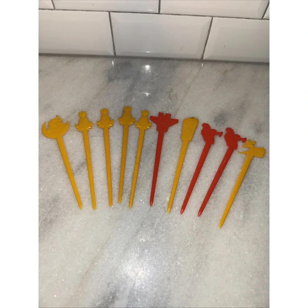 vintage Continental airline swizzle sticks‎ Lot Of 10