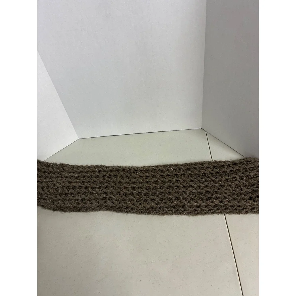 Fisher Knits‎ Brown Chunky Infinity Scarf Textured Marled Winter Loop Scarf