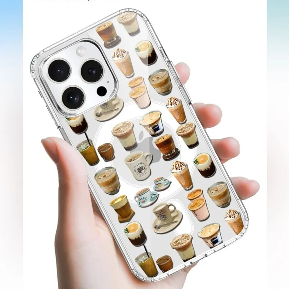 iPhone 15 Phone Case Coffee Clear Cover