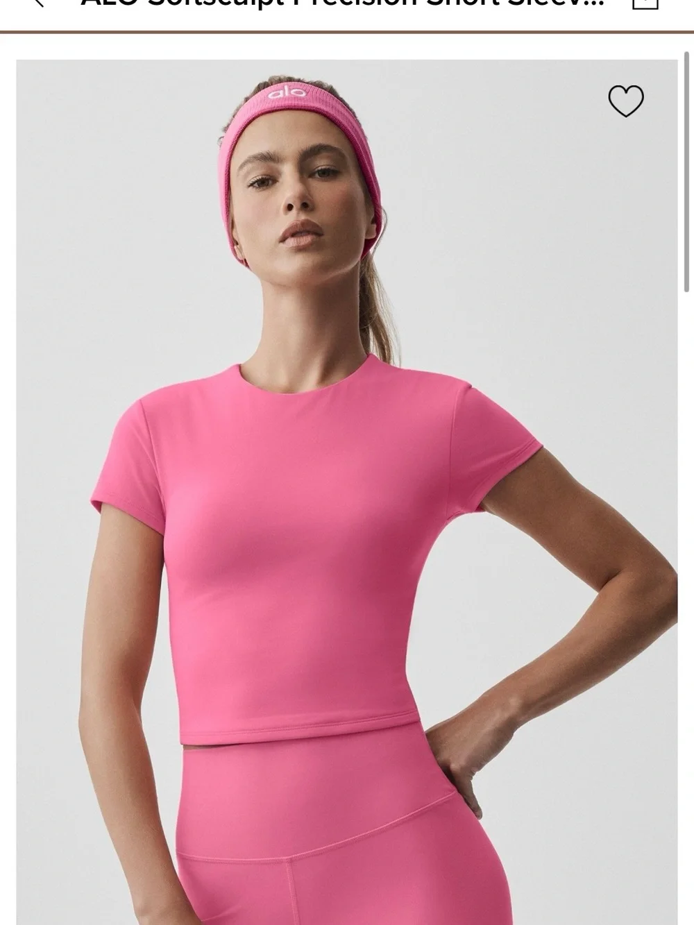 ALO Yoga vibrant pink