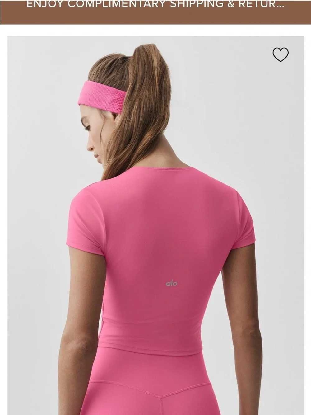 ALO Yoga vibrant pink
