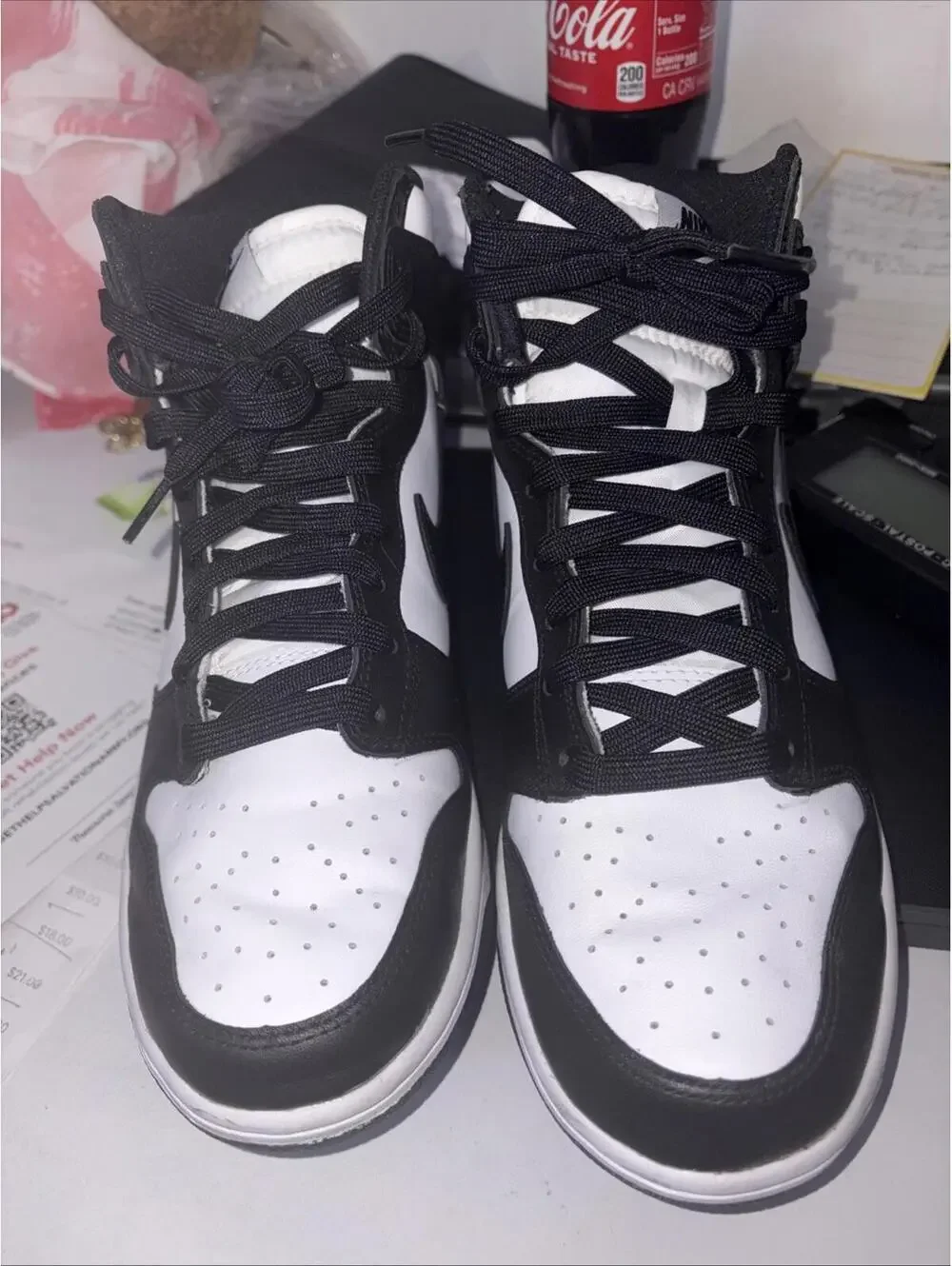 Nike Dunk High Retro White/Black - Total‎ Orange Panda (2021/2024) - Mens Size 8