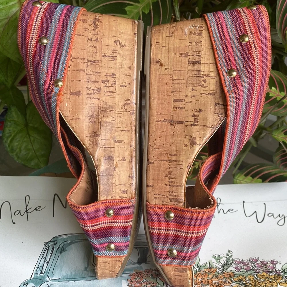 Montego Bay Club plaid wedge