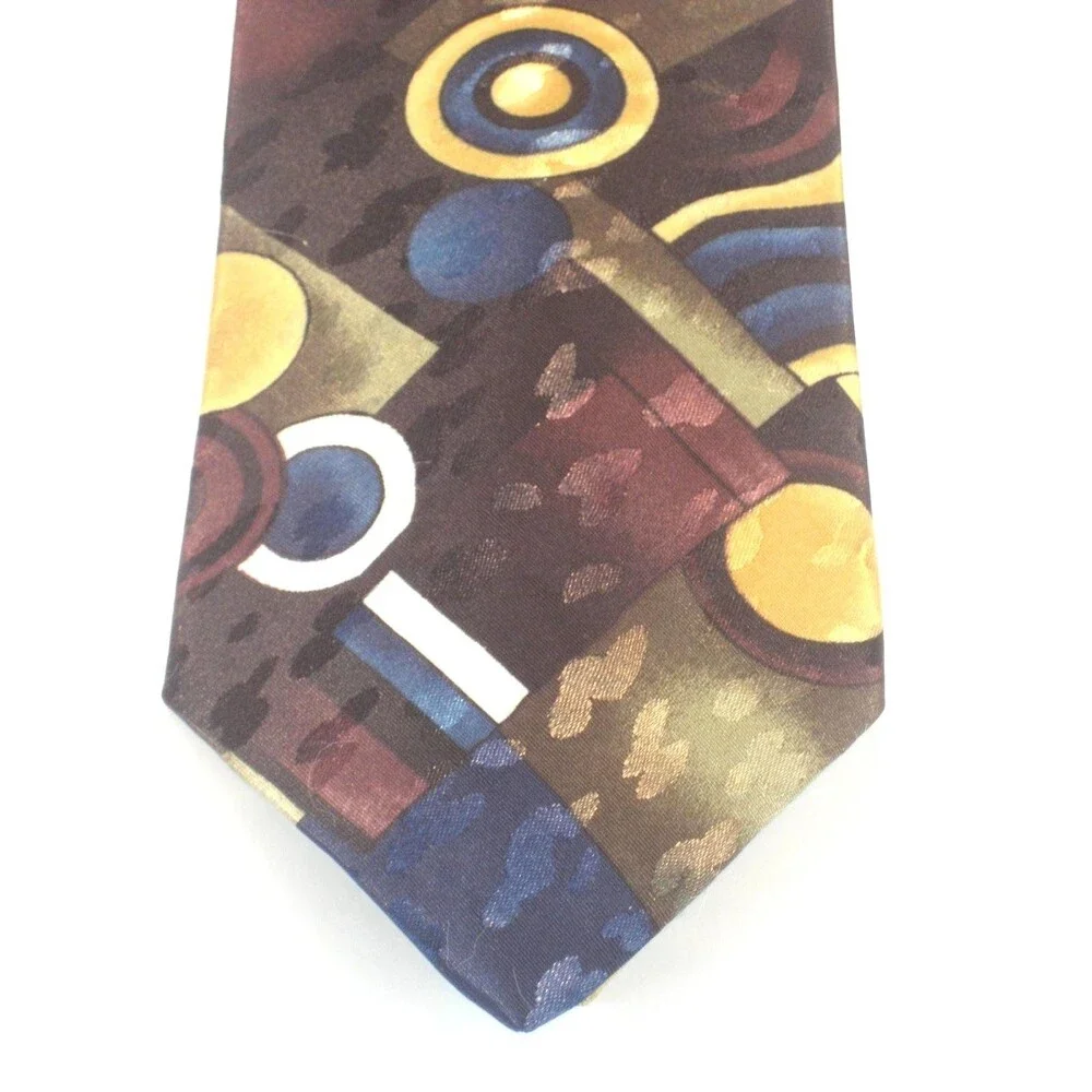 Jean de Lise 100% Microfibre Abstract Design Necktie
