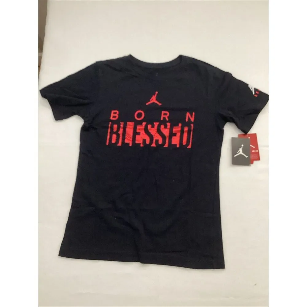 Nike Air Jordan 2 T Shirts Youth L Black Jumpman‎ Blessed Asahd Khaled 58884