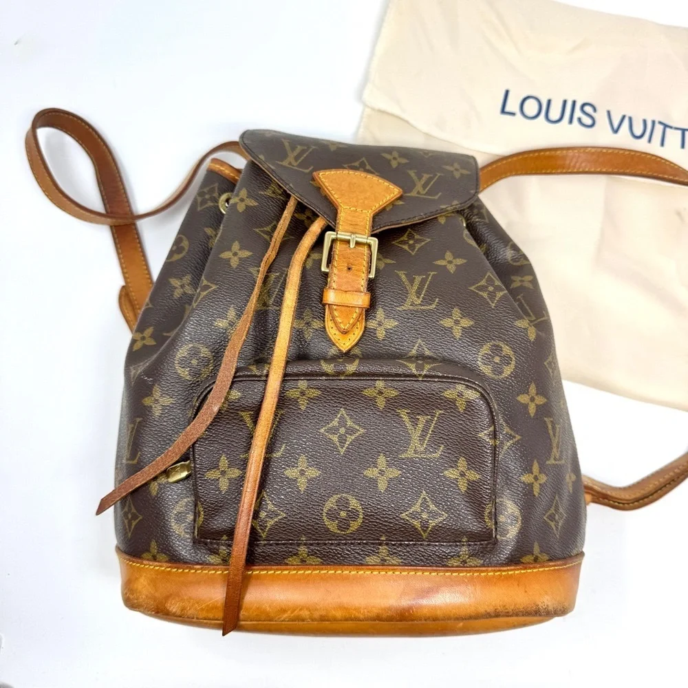 Louis Vuitton Monogram Canvas Montsouris Backpack MM Brown