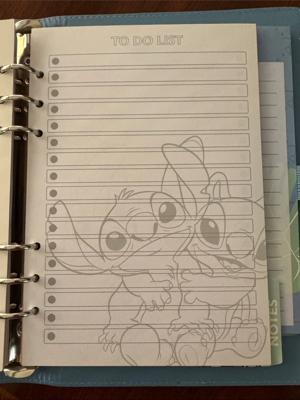 Disney planner featuring
