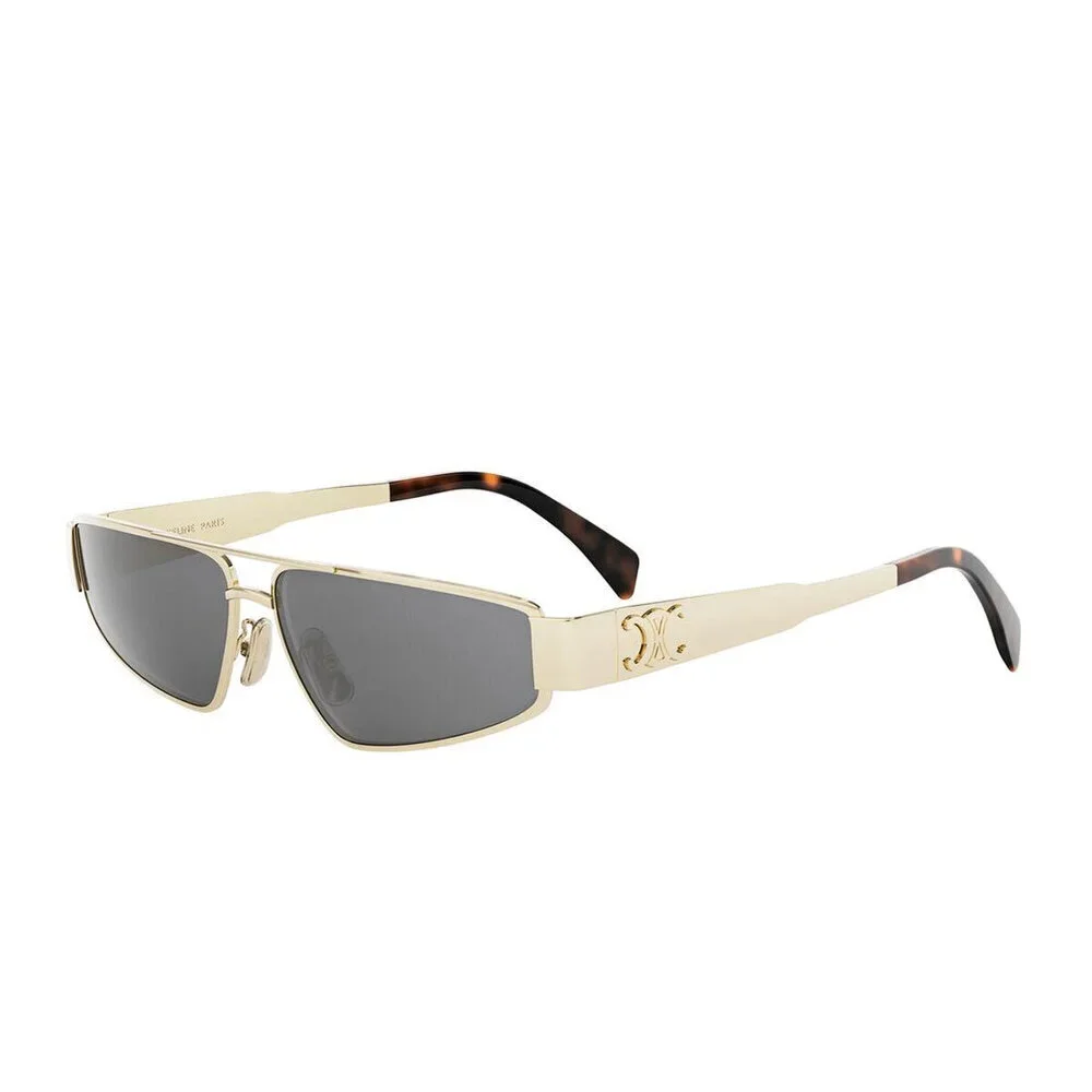NWT Celine CL40318U-30A 59 Gold Cat-Eye 59mm Sunglasses