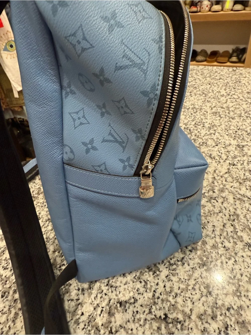 Louis Vuitton Taigarama PM Monogram Lagoon Blue Backpack