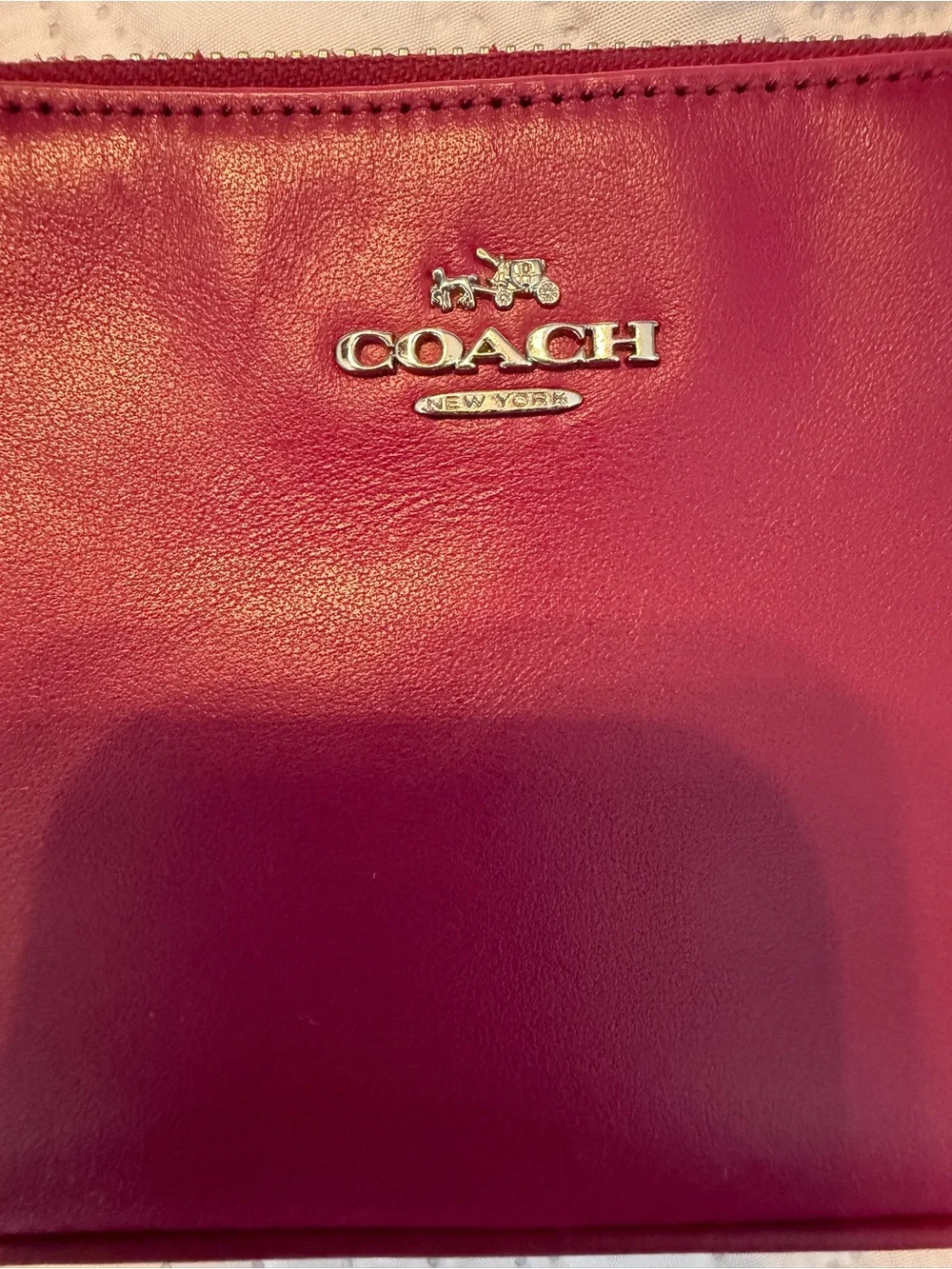 Coach compact leather