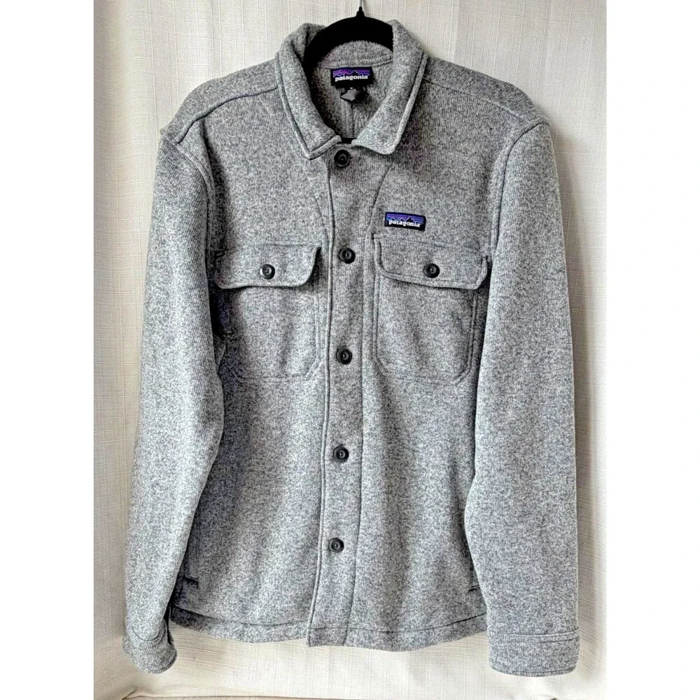 Patagonia Better Sweater Shirt Jacket Mens M Gray Fleece STY25840 FA19 outdoors