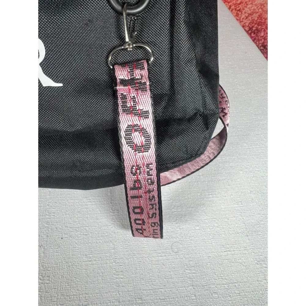Demon Slayer Anime Backpack Black Pink Muichiro Tokito Laptop Bag Streetwear