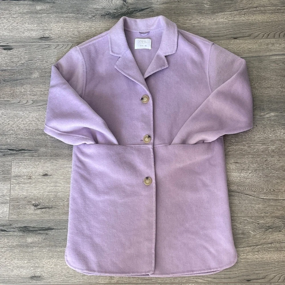 Zara Lilac Wool Coat