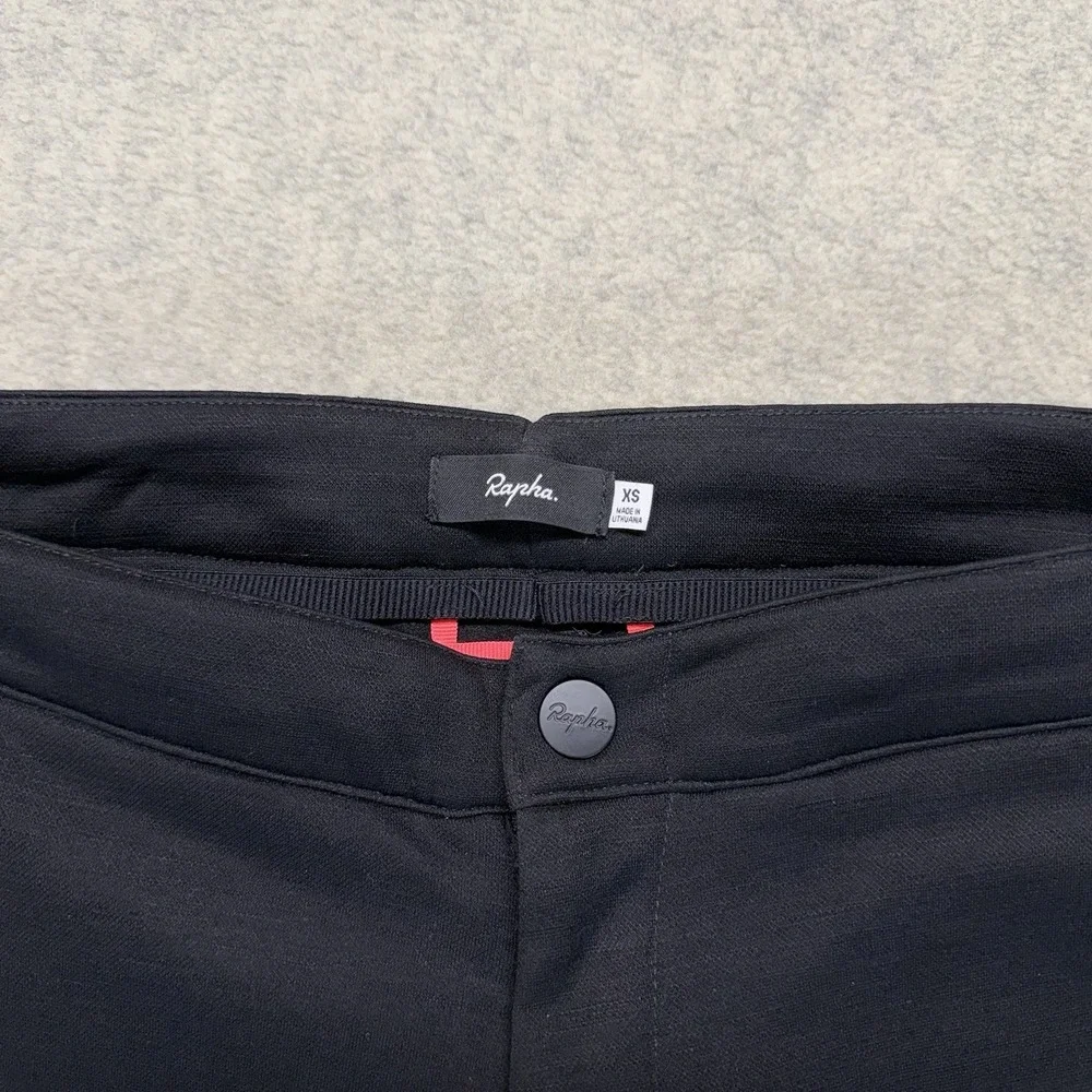 Rapha Transfer Trousers Mens XS Black Wool Blend‎ Commuter Pants Cropped