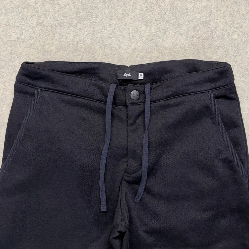 Rapha Transfer Trousers Mens XS Black Wool Blend‎ Commuter Pants Cropped