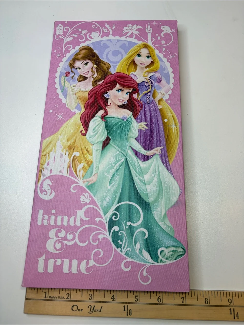 Disney Princess Belle Ariel Rapunzel Wall Canvas – Kind & True
