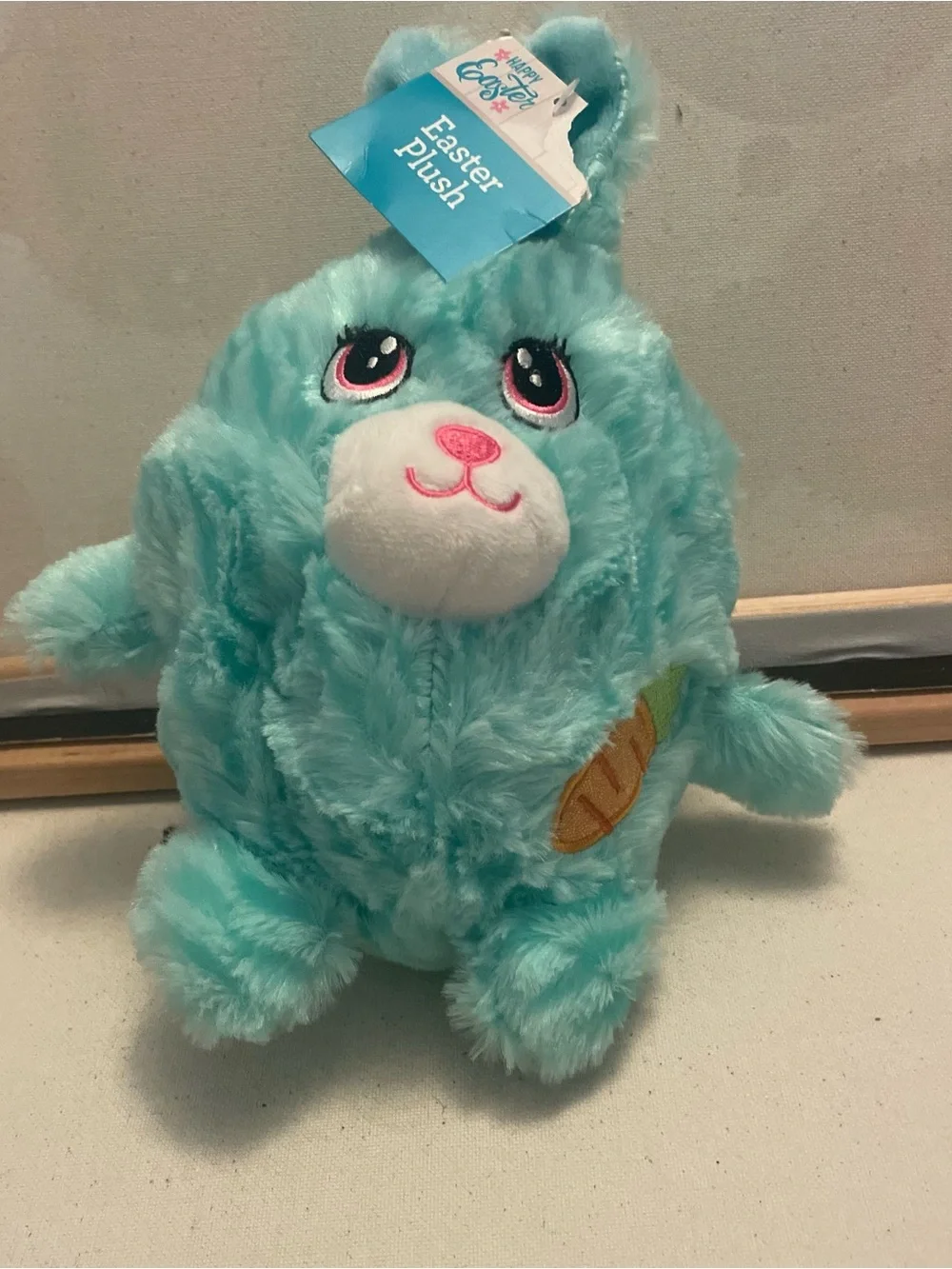 Easter Plush Blue Bunny Stuffed Toy - Soft Small teal Pet Plush