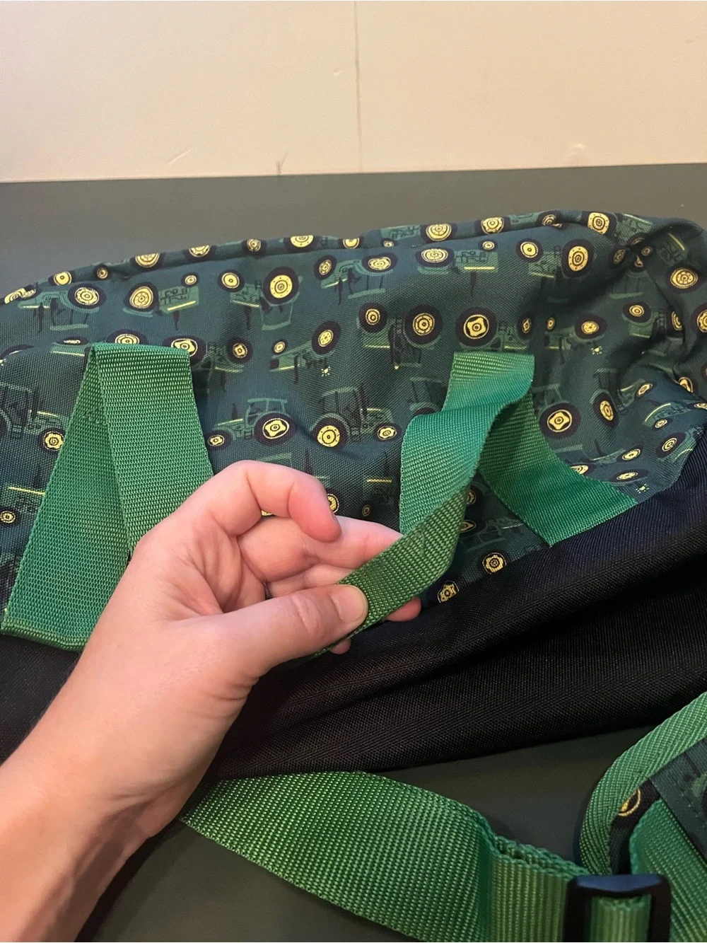 John Deere kids duffel