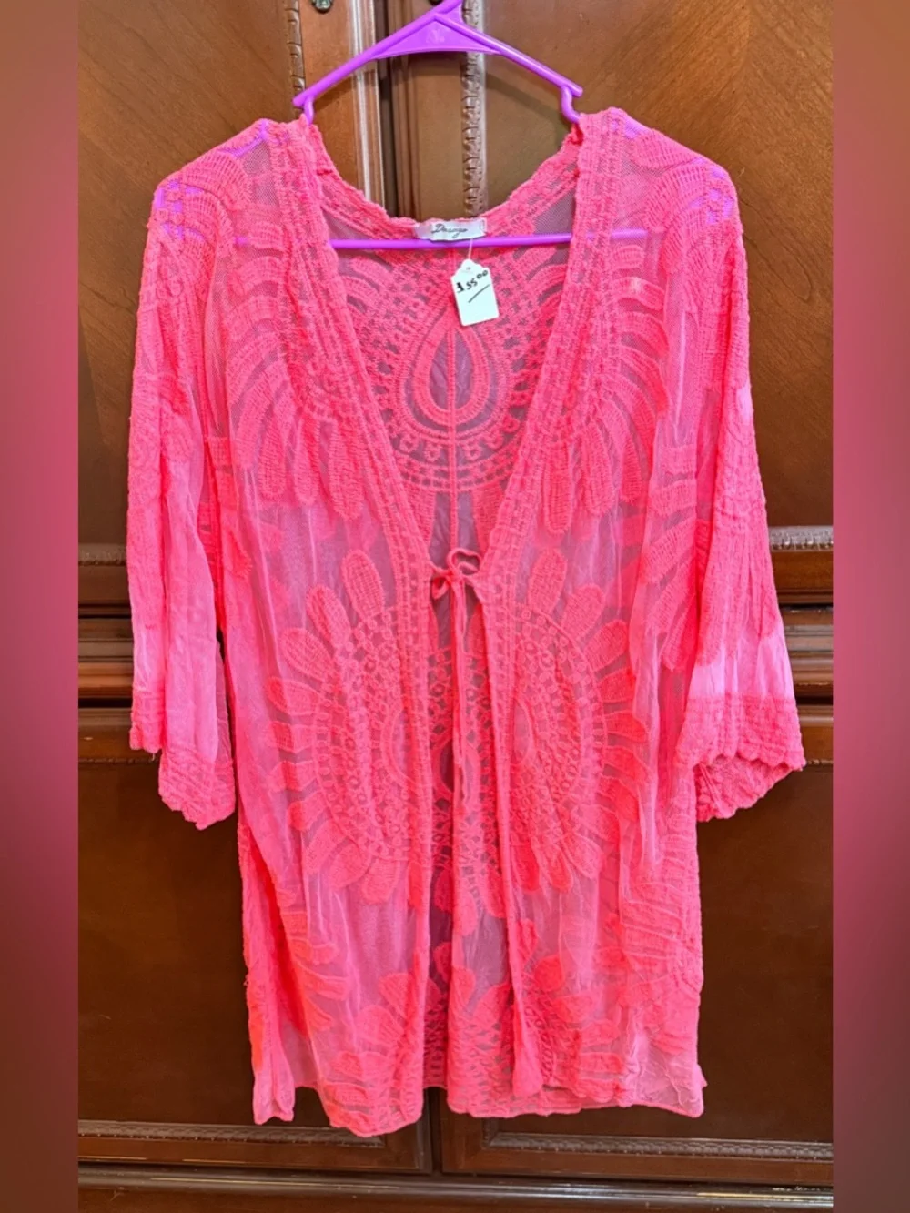 Dasayo NWT Venice lace Swim Cover up One Size Fits Most | Boho Beachwear/resort