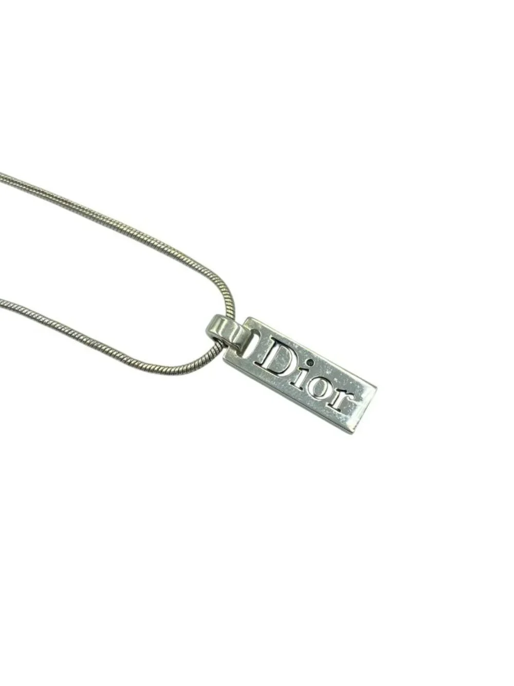 Dior necklace logo