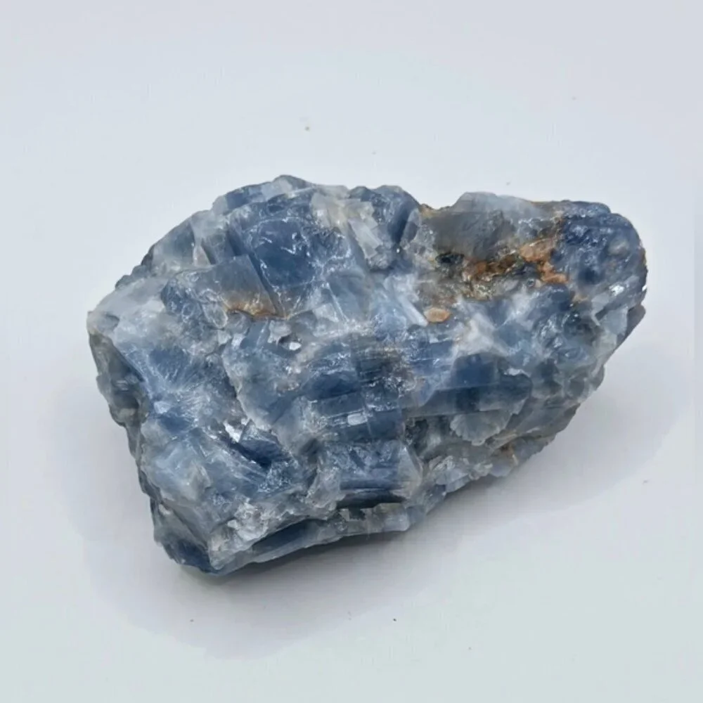 Natural Raw Blue Calcite Crystal – Calming Stone for Energy, Healing & Décor