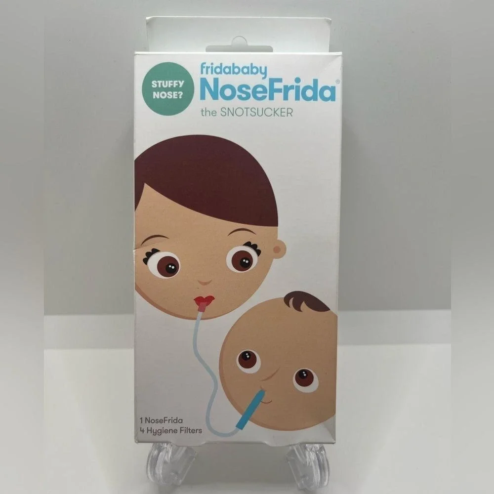 Nosefrida Nose Frida‎ Baby Toddler Snot sucker Nasal Aspirator + 4 Filters NEW