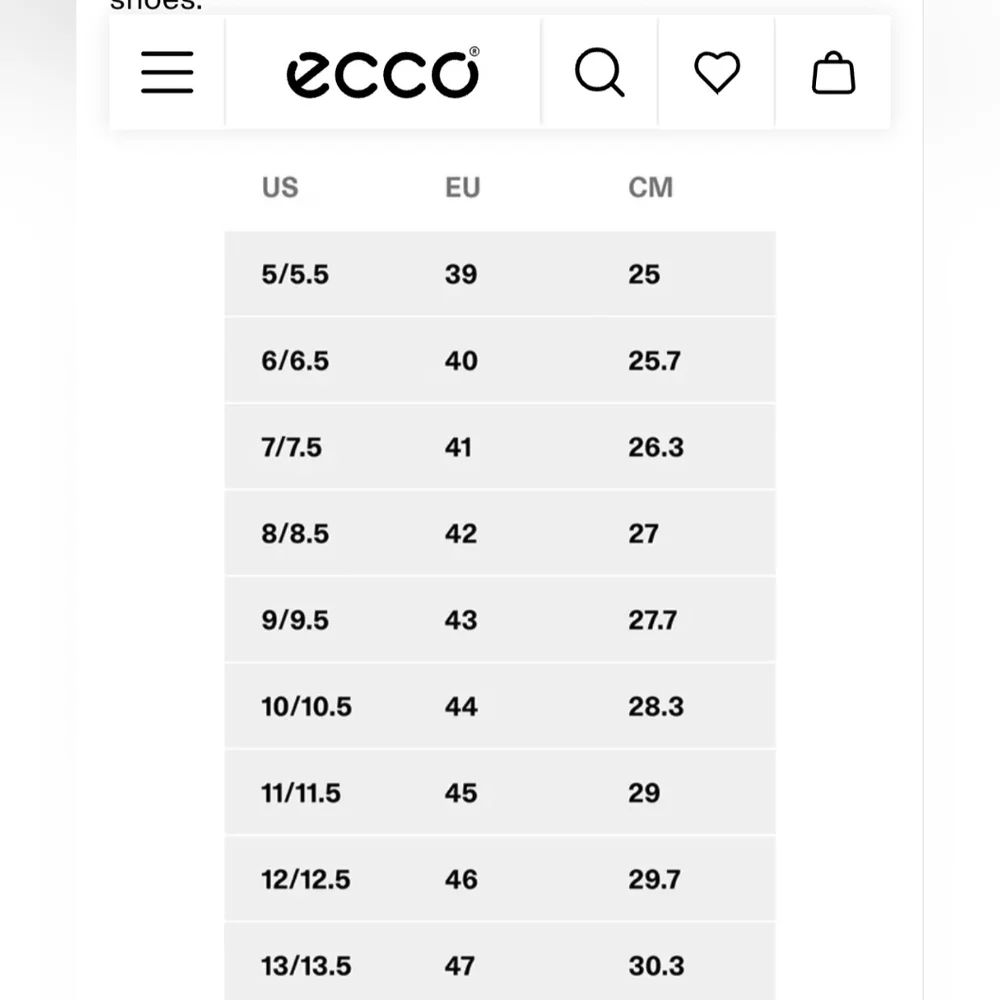 Ecco excellent except
