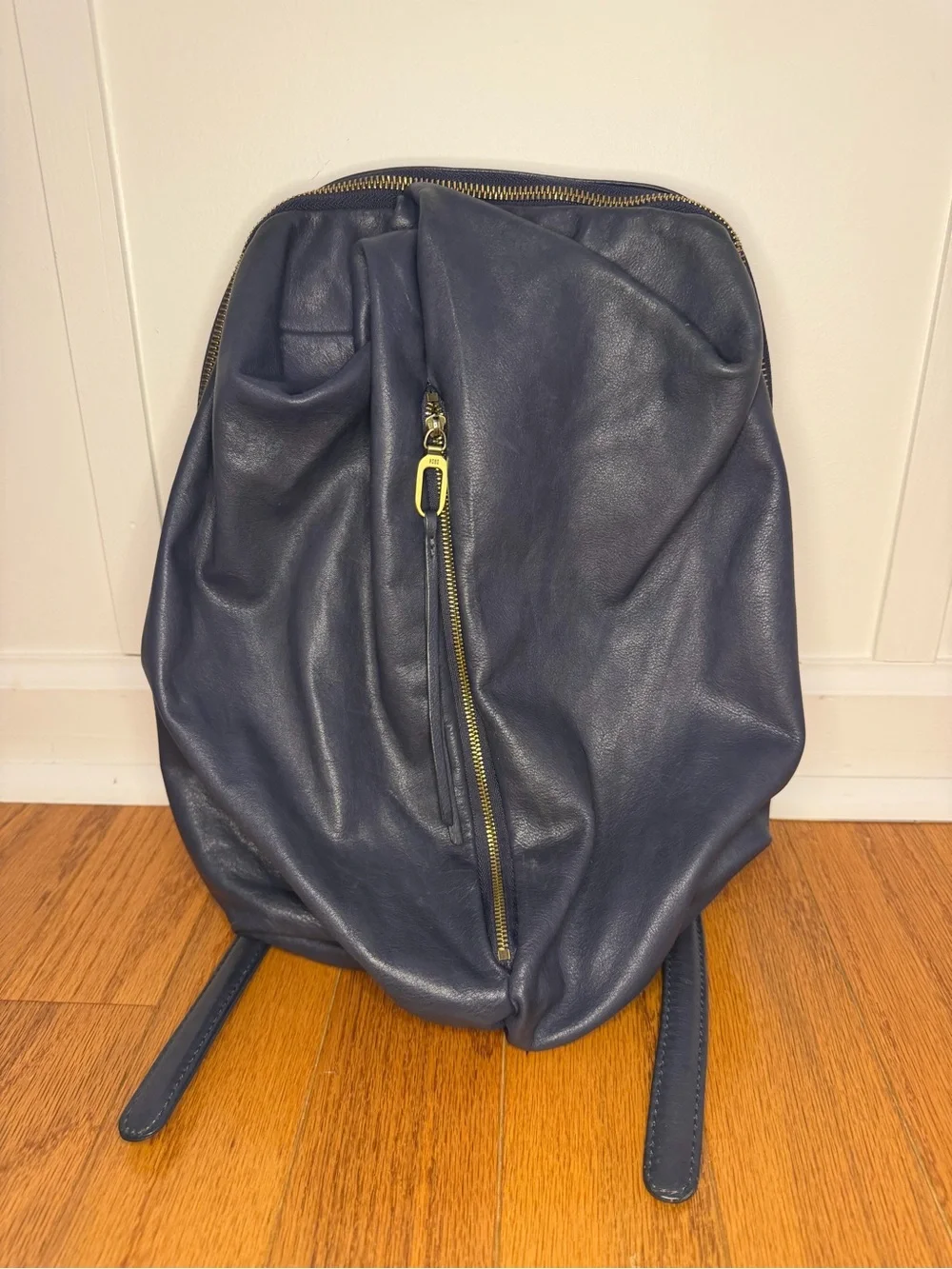 Navy Leather Women’s HOBO Backpack - Contemporary Everyday Carry