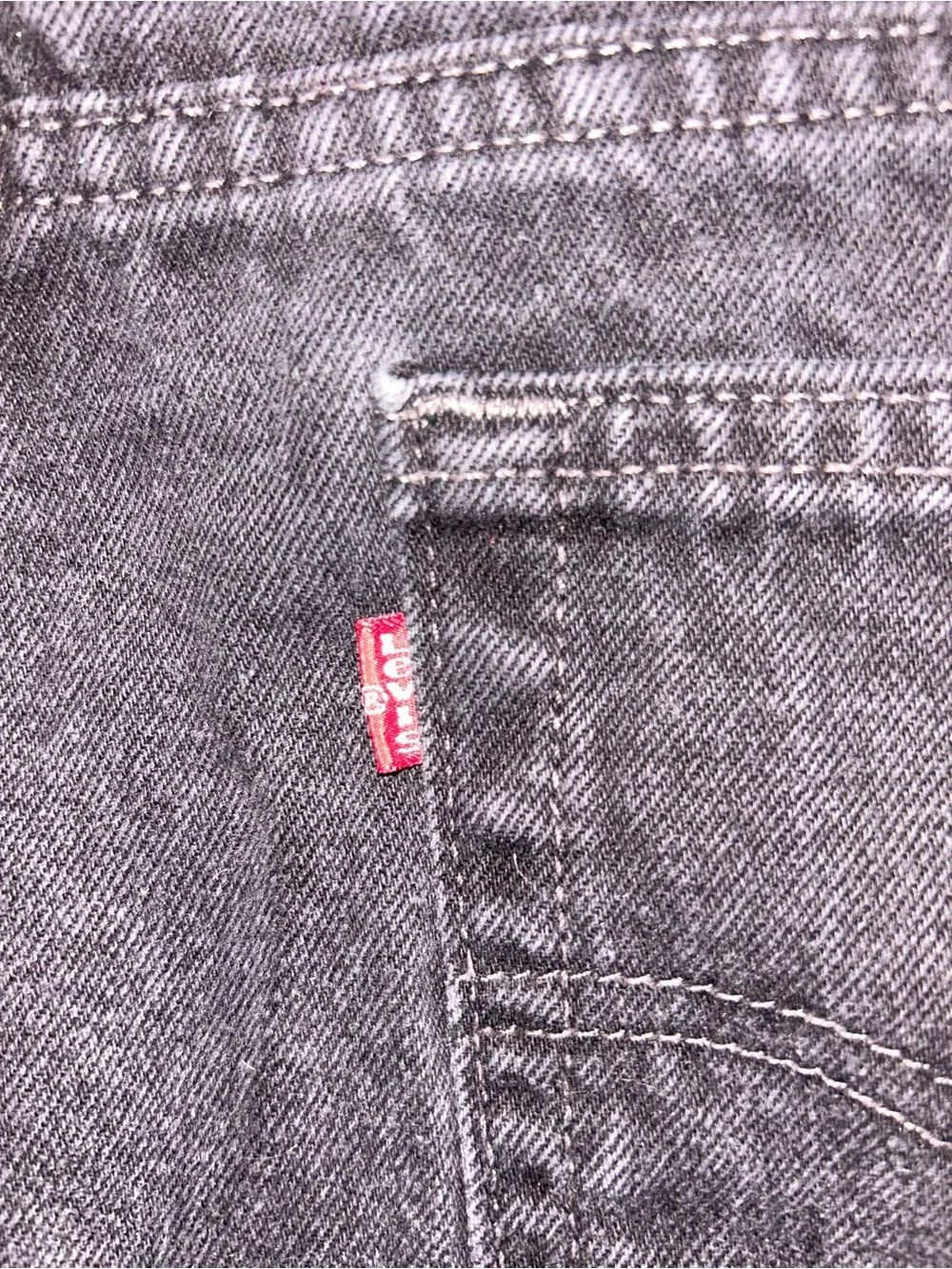 Levis upcycled black