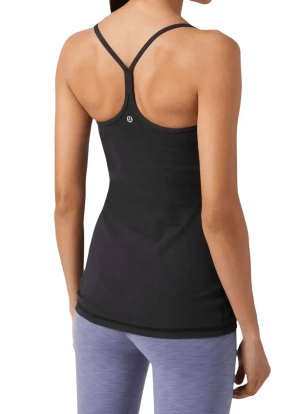LULULEMON ATHLETICA Power Y Tank O In Black Size 4