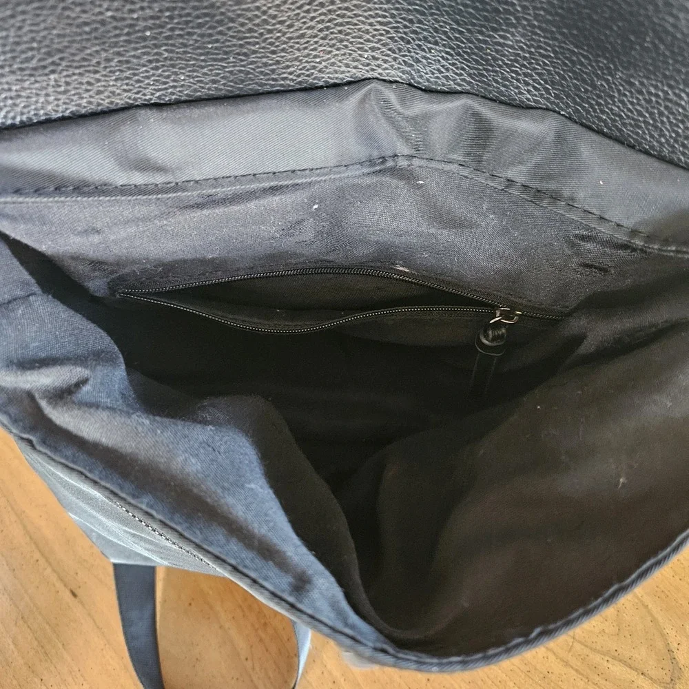 Botkier New York Trigger Black Nylon w/ Leather Trim Mini Backpack, Bag, Satchel