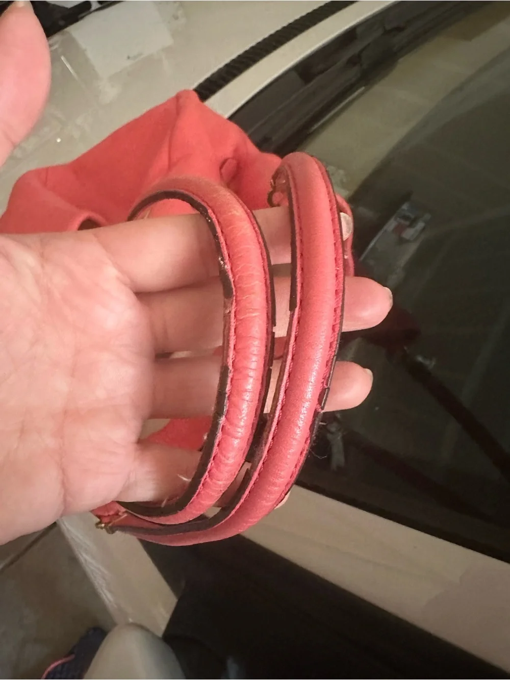 Coach leather gold purse
