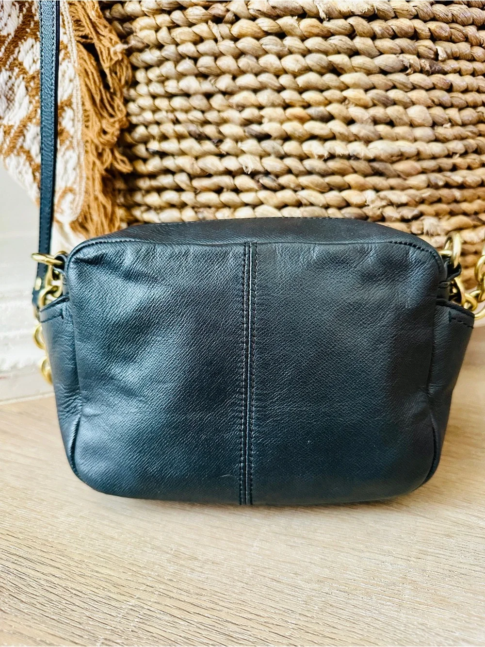 Coach sleek black